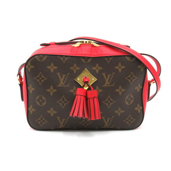 Louis Vuitton Handbags - Louis Vuitton Saintonge Shoulder Bag Canvas Monogram Brown Red